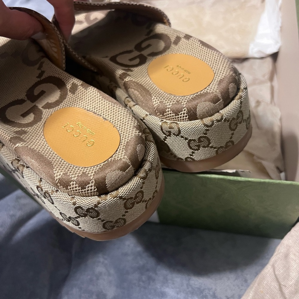Gucci platform sandals size 38.5 - Picture 2 of 5